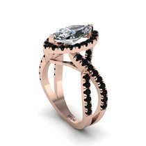 Diamond Marquise Split Shank Engagement Ring - Carly No. 32 image 1