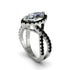 Diamond Marquise Split Shank Engagement Ring - Carly No. 33 image 1