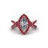 Diamond Marquise Split Shank Engagement Ring - Carly No. 47