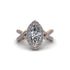 Diamond Marquise Split Shank Engagement Ring - Carly No. 2