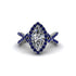 Diamond Marquise Split Shank Engagement Ring - Carly No. 63 image 2