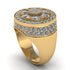 4.1ct Diamond Men's Cluster Pinky Ring - August No. 1 image 1