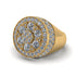 4.1ct Diamond Men's Cluster Pinky Ring - August No. 1 image 2
