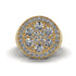 4.1ct Diamond Men's Cluster Pinky Ring - August No. 1