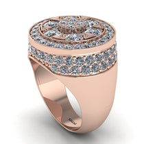 4.1ct Diamond Men's Cluster Pinky Ring - August No. 2 image 1
