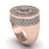4.1ct Diamond Men's Cluster Pinky Ring - August No. 2