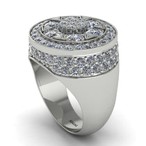 4.1ct Diamond Men's Cluster Pinky Ring - August No. 3 image 1