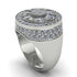 4.1ct Diamond Men's Cluster Pinky Ring - August No. 3
