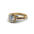 Diamond Milgrain Engagement Ring - Yara No. 61