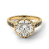 Diamond Milgrain Engagement Ring - Yara No. 31