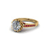 Diamond Milgrain Engagement Ring - Yara No. 46
