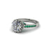Diamond Milgrain Engagement Ring - Yara No. 18