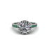 Diamond Milgrain Engagement Ring - Yara No. 18