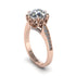 Diamond Milgrain Engagement Ring - Yara No. 2