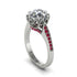 Diamond Milgrain Engagement Ring - Yara No. 48
