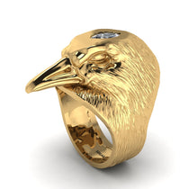 Diamond Raven Men's Fashion Ring