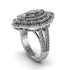 Diamond Three Layer Halo Marquise Ring - Destiny No. 3