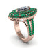 Diamond Three Layer Halo Marquise Ring - Destiny No. 17 image 2