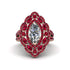 Diamond Three Layer Halo Marquise Ring - Destiny No. 47