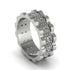 Diamond Wavy Gold Men's Wedding Ring - Joshua No. 3 image 1