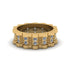 Diamond Wavy Gold Men's Wedding Ring - Joshua No. 1 image 2