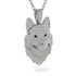 Diamond Wolf Spirit Pendant - Gabriel No. 9