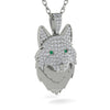 Diamond Wolf Spirit Pendant - Gabriel No. 6