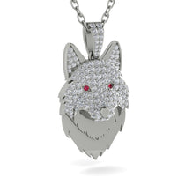 Diamond Wolf Spirit Pendant (22)