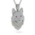 Diamond Wolf Spirit Pendant - Gabriel No. 12