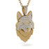 Diamond Wolf Spirit Pendant - Gabriel No. 1