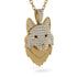 Diamond Wolf Spirit Pendant - Gabriel No. 7