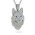 Diamond Wolf Spirit Pendant - Gabriel No. 15