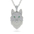 Diamond Wolf Spirit Pendant - Gabriel No. 6
