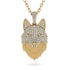 Diamond Wolf Spirit Pendant - Gabriel No. 1