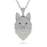 Diamond Wolf Spirit Pendant - Gabriel No. 12