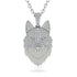 Diamond Wolf Spirit Pendant - Gabriel No. 3