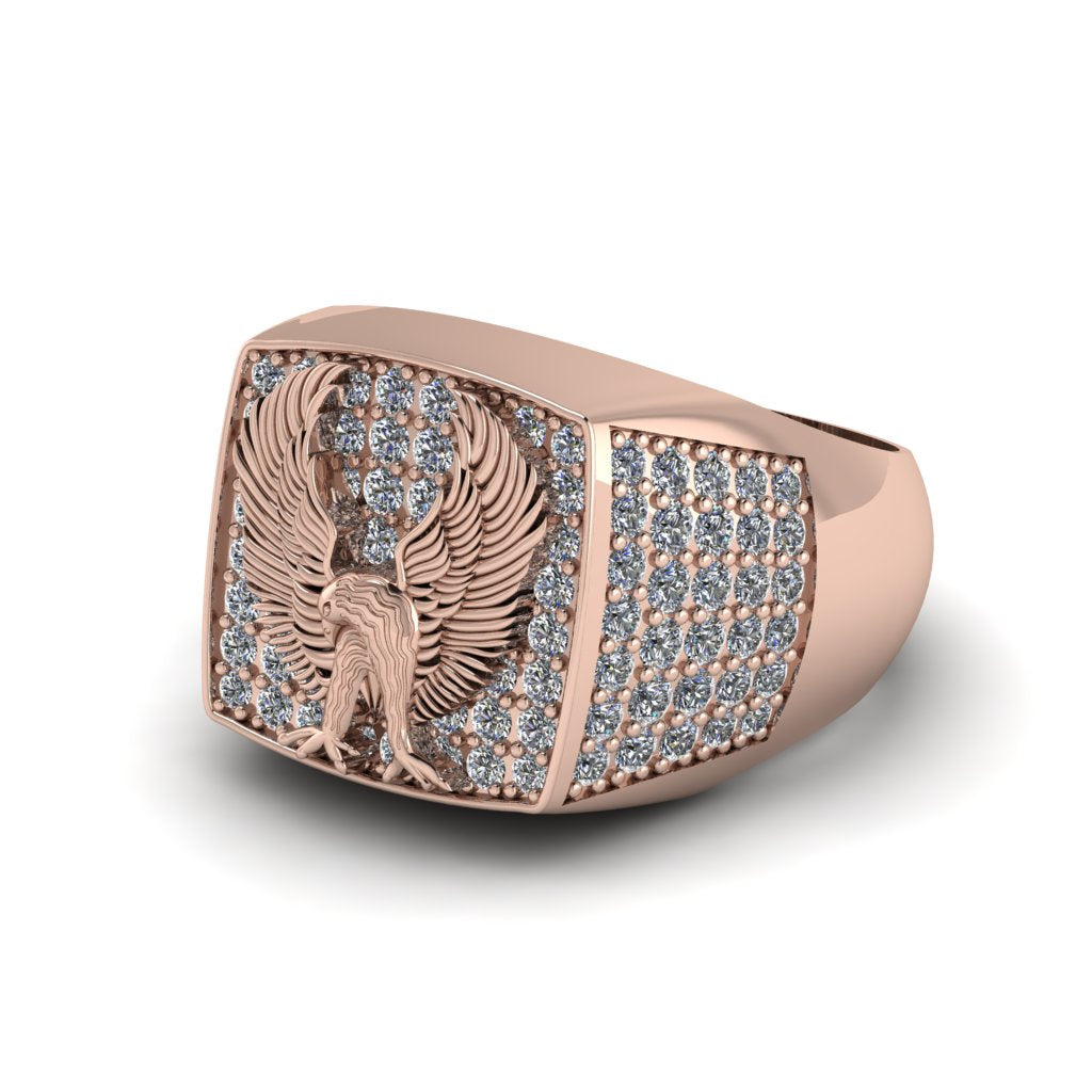 Diamonds Luxury Gold Eagle Ring - Sutton No. 2
