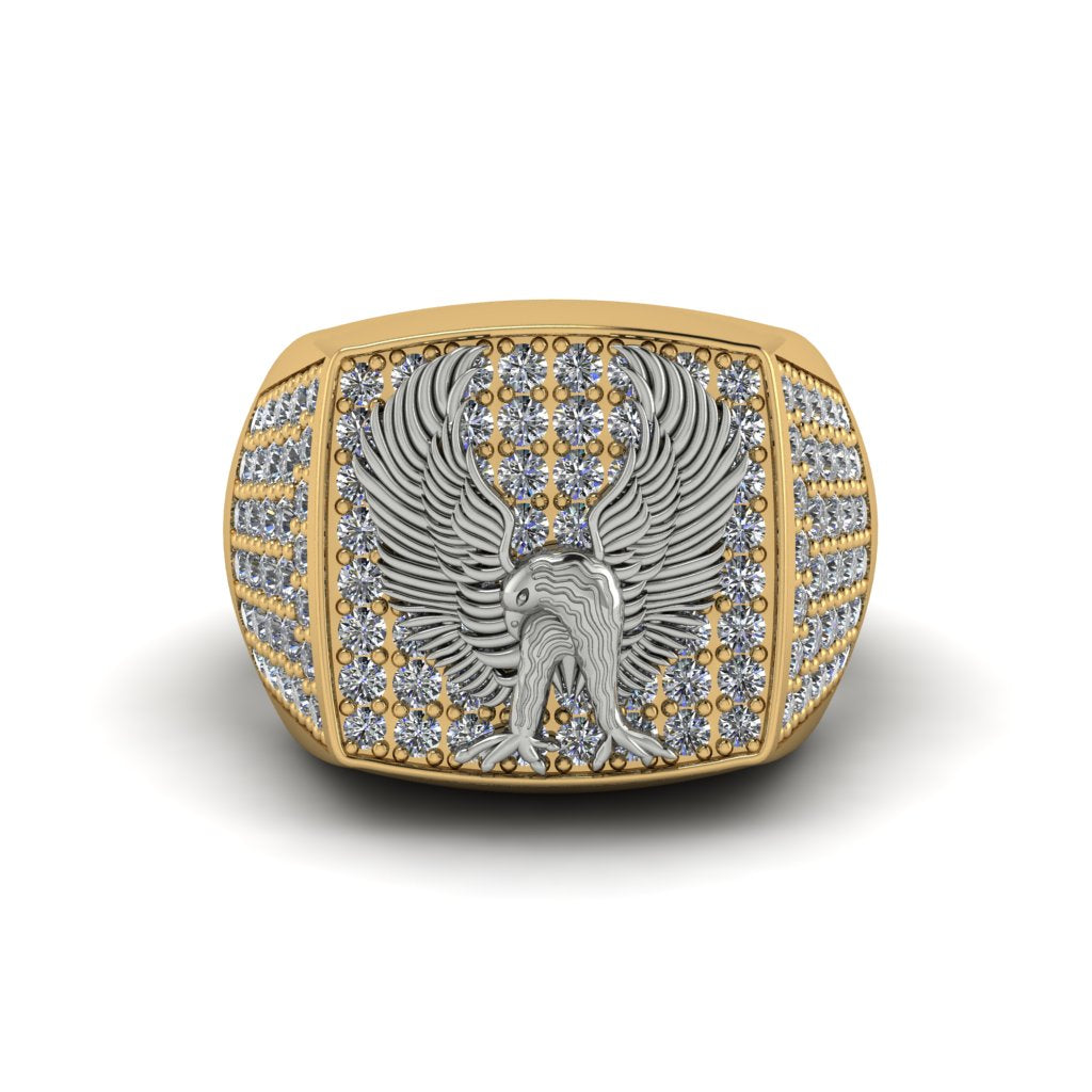 Diamonds Luxury Gold Eagle Ring - Sutton No. 31