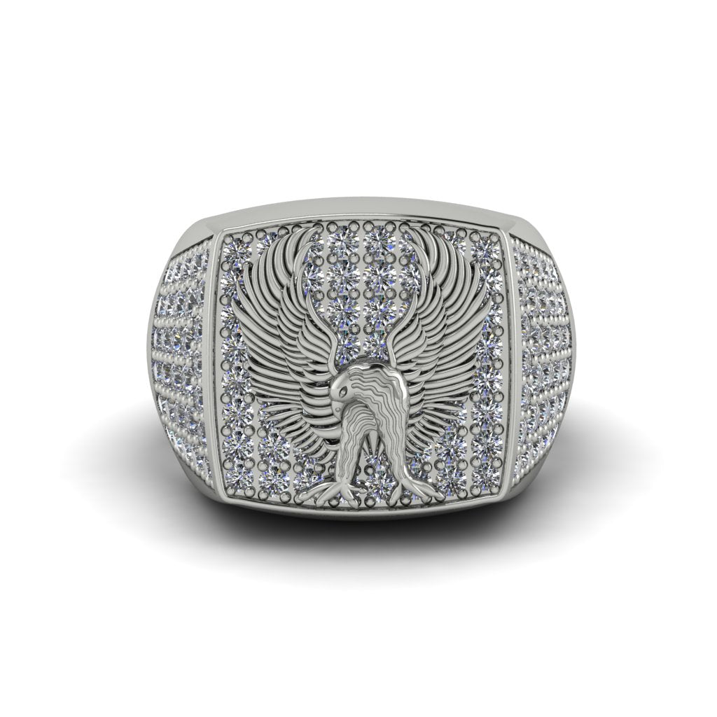 Diamonds Luxury Gold Eagle Ring - Sutton No. 3