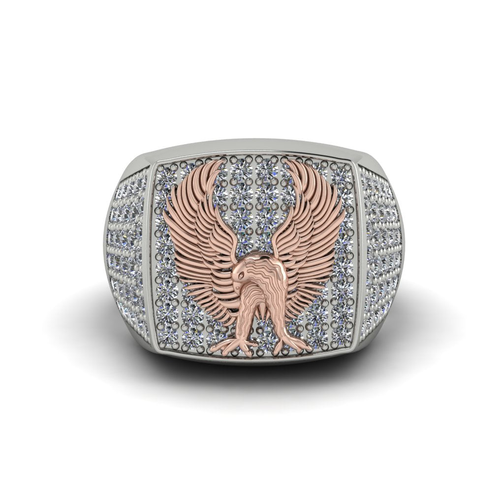 Diamonds Luxury Gold Eagle Ring - Sutton No. 33