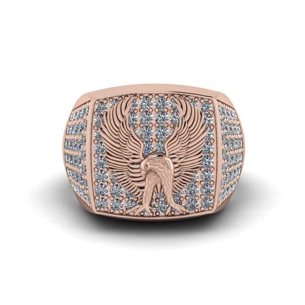 Diamonds Luxury Gold Eagle Ring - Sutton No. 2