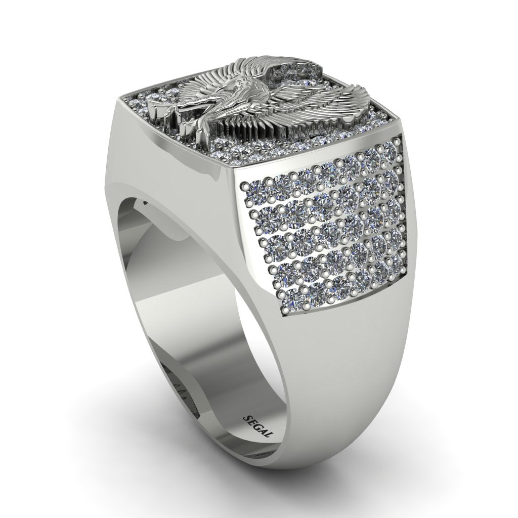 Diamonds Luxury Gold Eagle Ring - Sutton No. 3