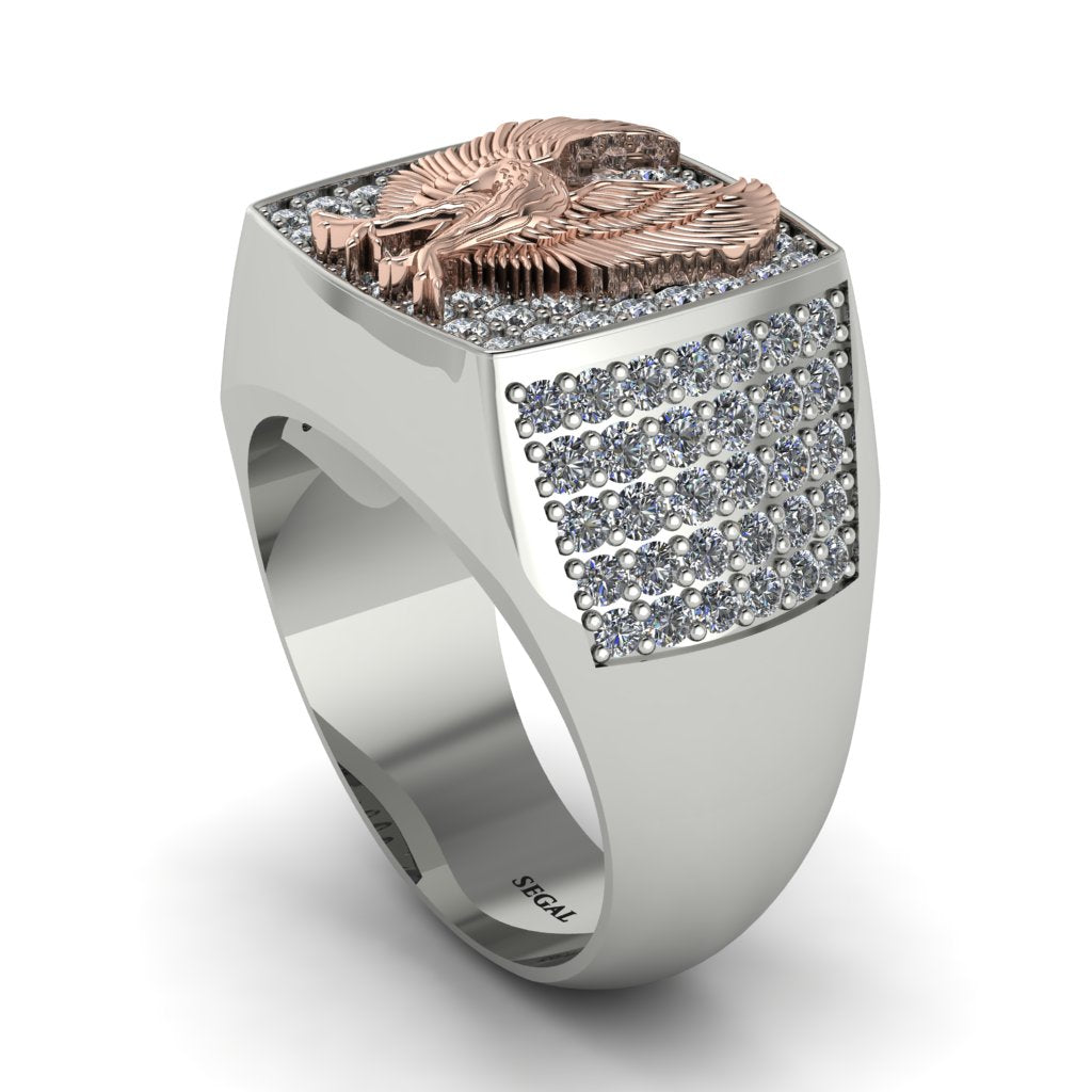 Diamonds Luxury Gold Eagle Ring - Sutton No. 33