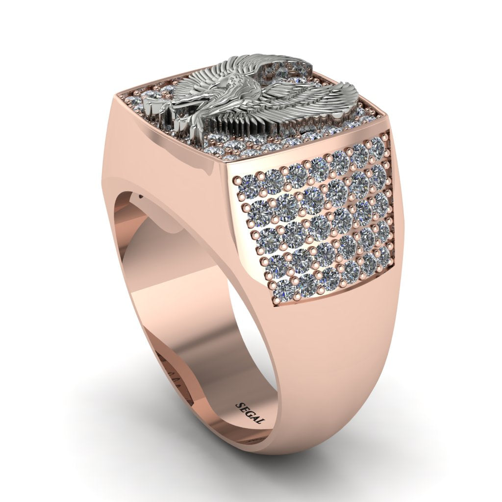 Diamonds Luxury Gold Eagle Ring - Sutton No. 32