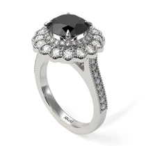 Diamond Double Halo Cathedral Engagement Ring - Deirdre No. 9 image 1