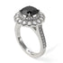 Diamond Double Halo Cathedral Engagement Ring - Deirdre No. 9 image 1