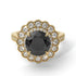 Diamond Double Halo Cathedral Engagement Ring - Deirdre No. 7