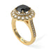 Diamond Double Halo Cathedral Engagement Ring - Deirdre No. 7 image 1