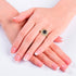 Diamond Double Halo Cathedral Engagement Ring - Deirdre No. 7