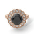 Diamond Double Halo Cathedral Engagement Ring - Deirdre No. 8